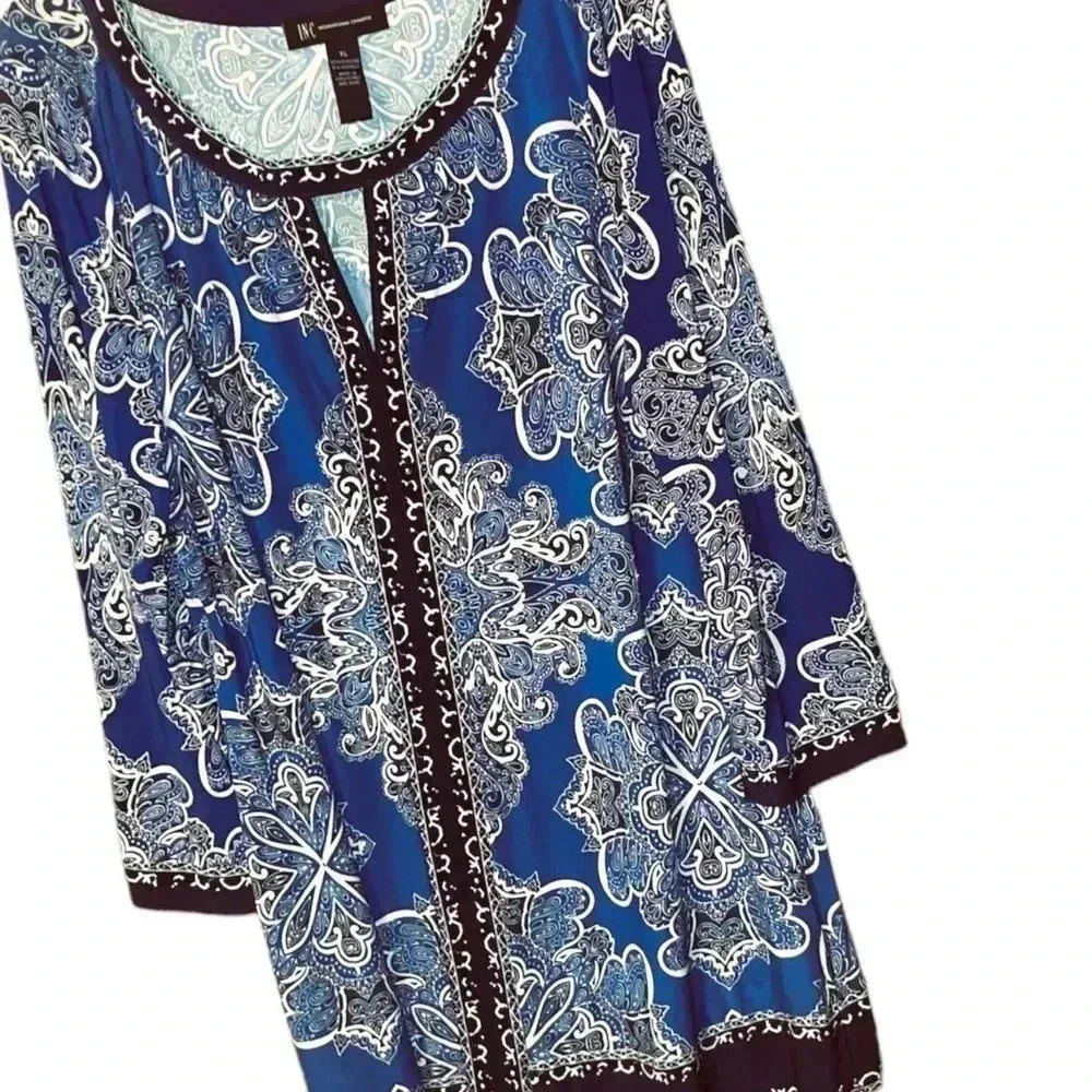 I.N.C beautiful long sleeve shirt dress - Picture 6 of 16